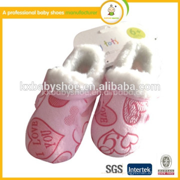 2015 loja de fábrica de sapatos de bebê tecido de algodão feltro sapatos de botas de bebê